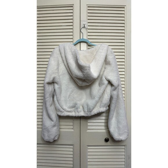 BP. Reversible Faux Fur Jacket in Green Dune SIZE S - Picture 7 of 7